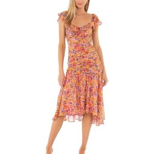 ASTR Devereaux Cutout Floral Dress